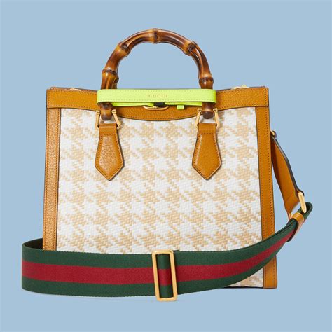 gucci houndstooth tote